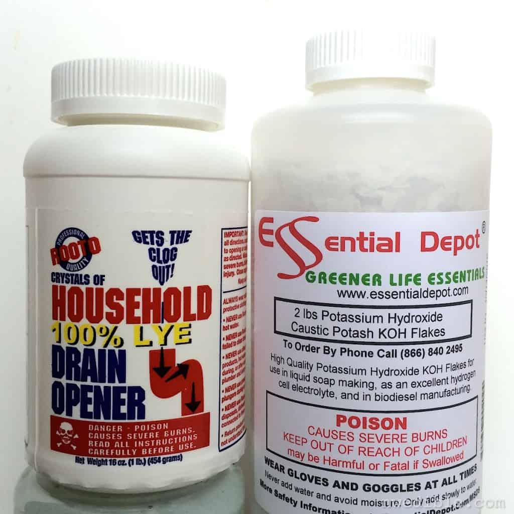 Potassium hydroxide v sodium hydroxide