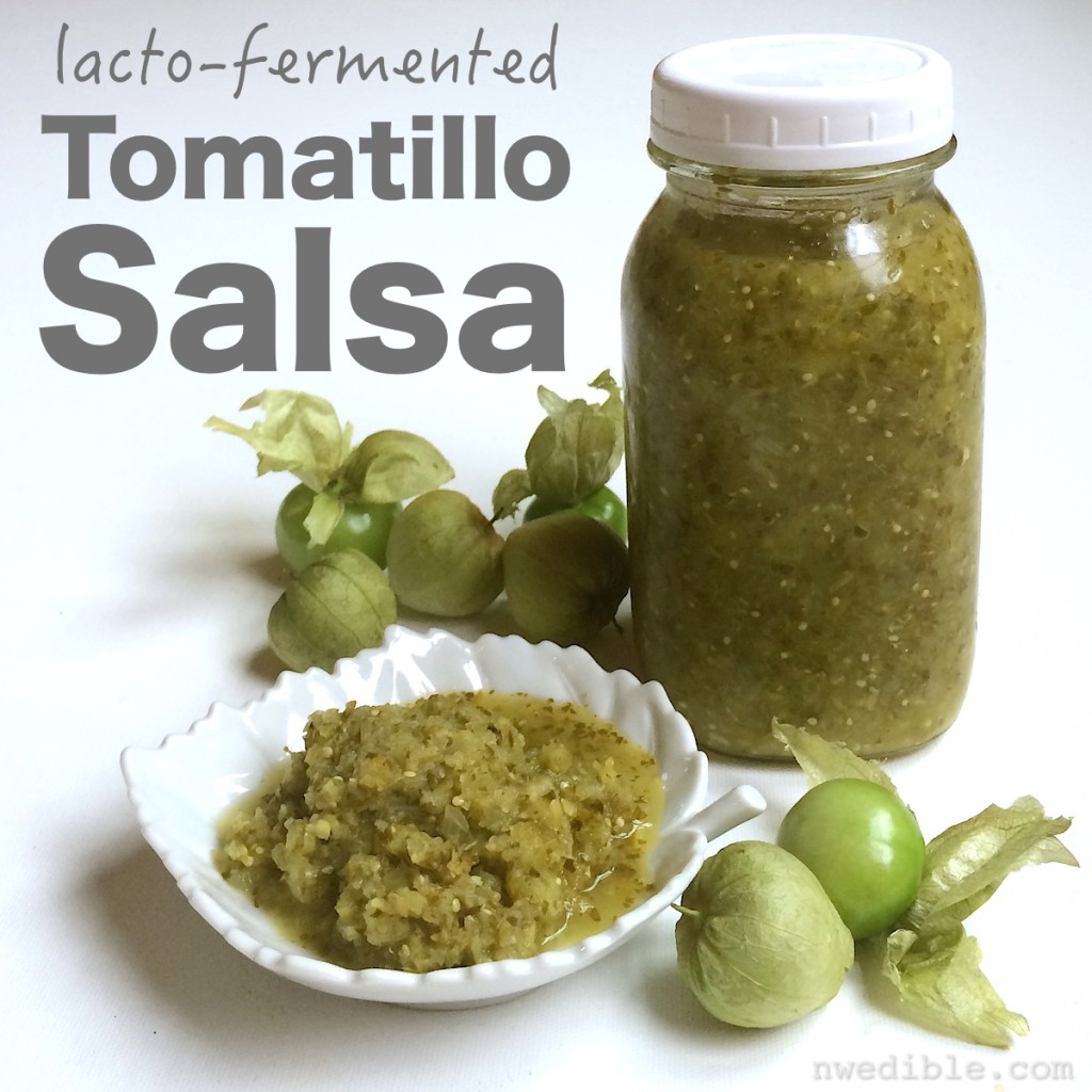 Lacto Fermented Tomatillo Salsa Northwest Edible Life