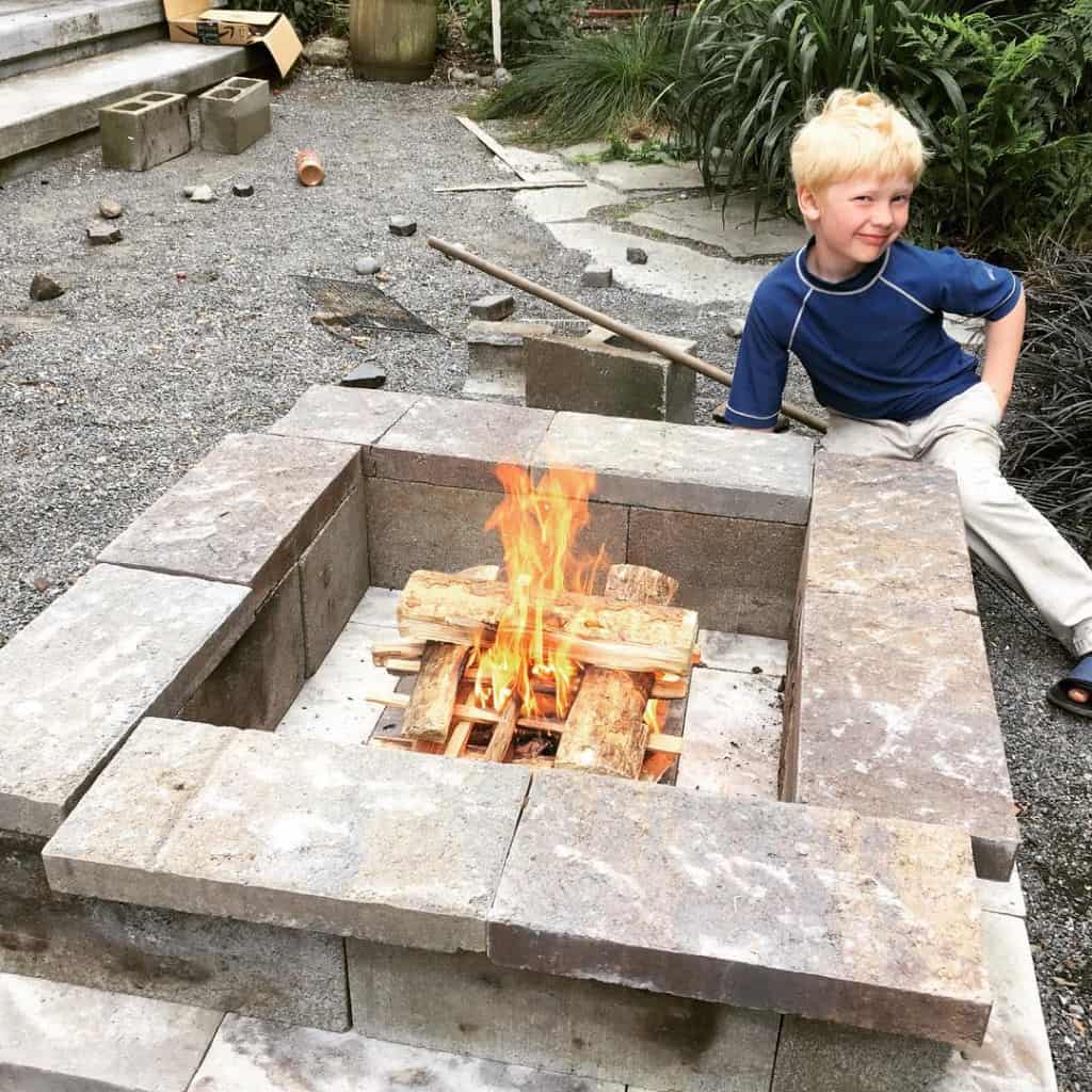 Oliver with Firepit