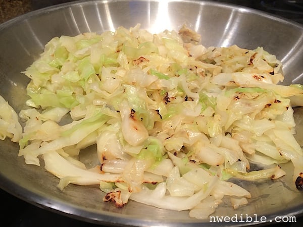 Cabbage and Pasta with Mustard Cream Sauce