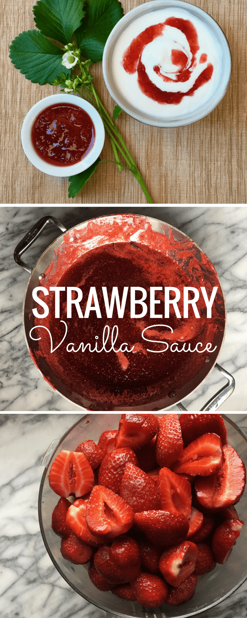 Strawberry Vanilla Sauce Pin