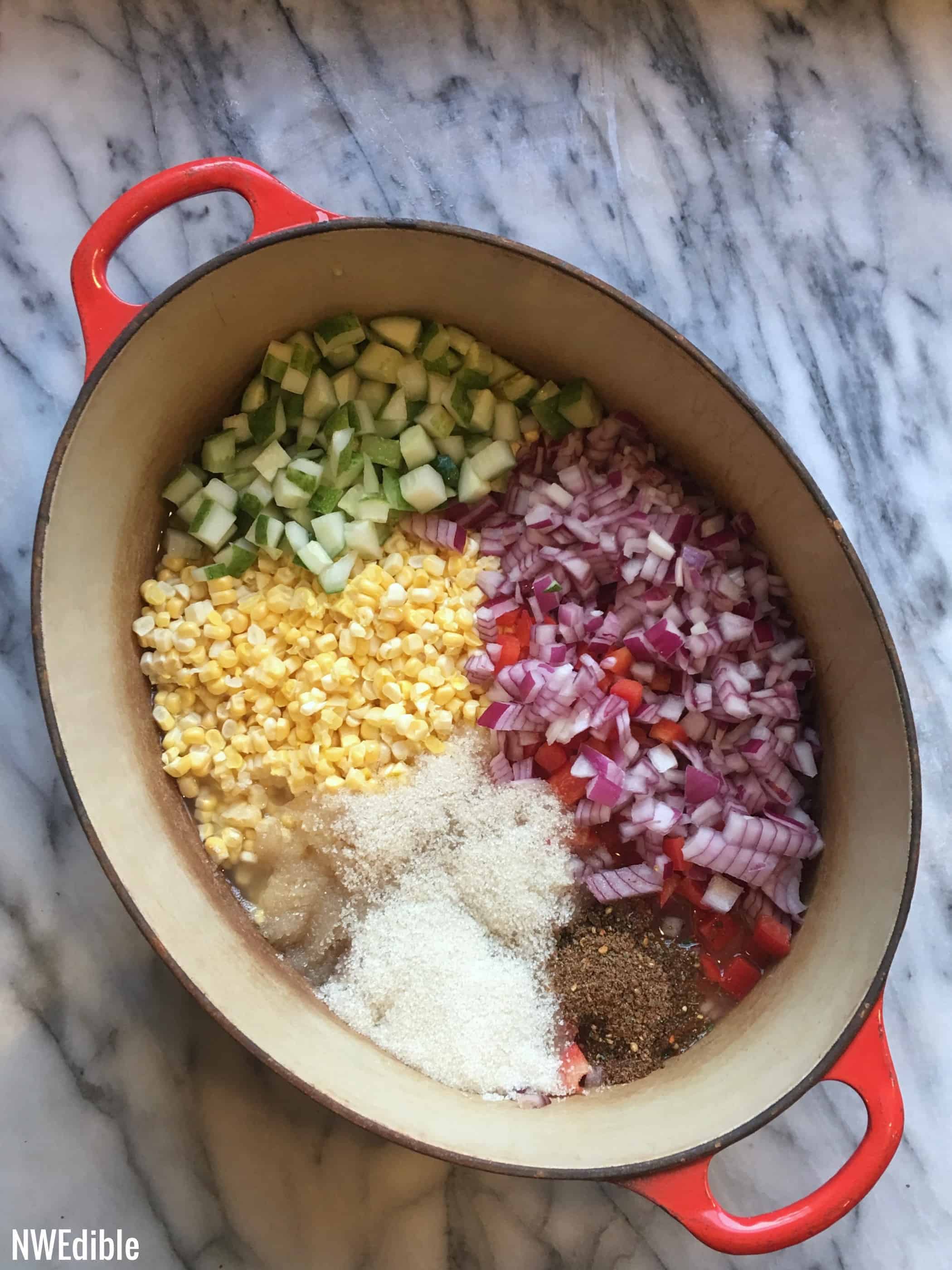 Old Bay Corn Relish Ready to Cook