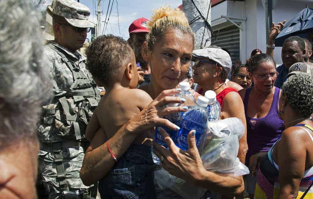 Water and Food to Puerto Rico