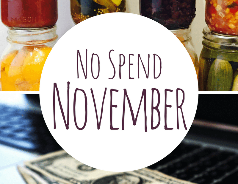 No Spend November: A Money Savings Challenge | Northwest Edible Life