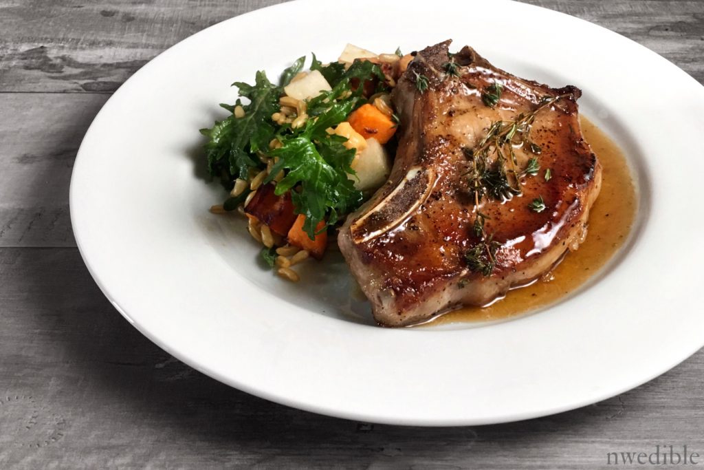 Pork Chops with Apple Cider, Maple and Thyme Glaze Northwest Edible Life